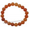 Bracelet en Cornaline pierre naturelle perles rondes 10 mm