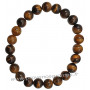 Bracelet en Oeil de tigre pierre naturelle perles rondes 8 mm