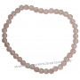 Bracelet en Quartz Rose pierre naturelle perles rondes 4 mm