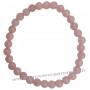 Bracelet en Quartz Rose pierre naturelle perles rondes 6 mm