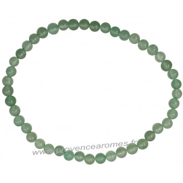 Bracelet en Aventurine verte pierre naturelle perles rondes 4 mm
