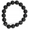 Bracelet en Obsidienne Œil Céleste naturelle perles rondes 12 mm
