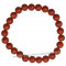 Bracelet en Jaspe Rouge naturelle perles rondes 8 mm