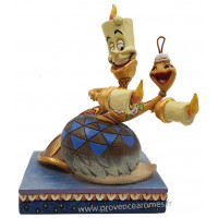 LUMIÈRE ET PLUMETTE Figurine Collection Disney Tradition