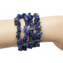 Collier Sautoir en Sodalite pierre naturelle collier baroque pierres brutes