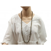 Collier Sautoir en Labradorite pierre naturelle collier baroque pierres brutes