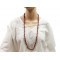 Collier Sautoir en Rhodonite pierre naturelle collier baroque pierres brutes