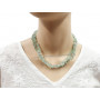 Collier Sautoir en Fluorite ou Fluorine pierre naturelle collier baroque pierres brutes