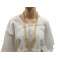 Collier Sautoir en Citrine pierre naturelle collier baroque pierres brutes