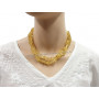 Collier Sautoir en Citrine pierre naturelle collier baroque pierres brutes