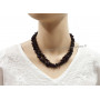 Collier Sautoir en Grenat pierre naturelle collier baroque pierres brutes