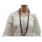 Collier Sautoir en Onyx pierre naturelle collier baroque pierres brutes