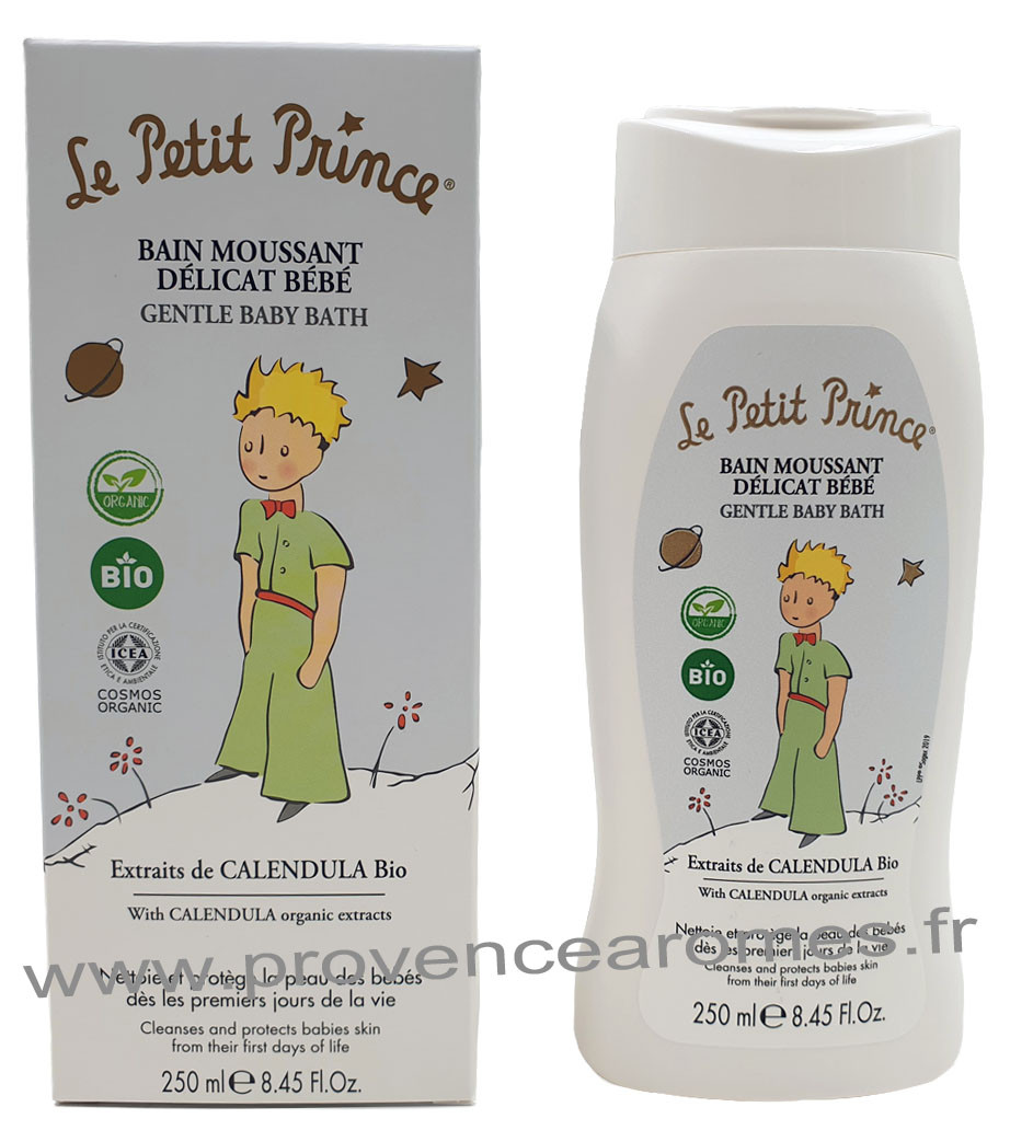 Bain Moussant Bébé aux extraits de Calendula BIO LE PETIT PRINCE - Provence  Arômes Tendance sud