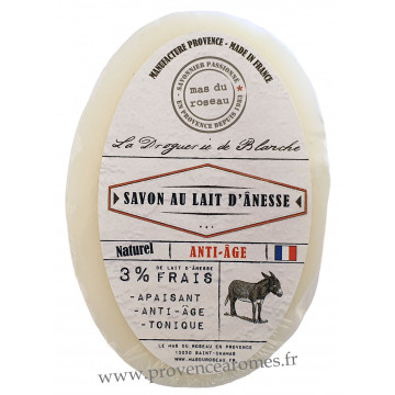 Savon AU LAIT D'ÂNESSE FRAIS 150 GR Mas du roseau