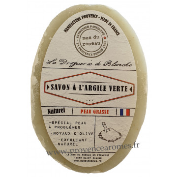 Savon à L'ARGILE VERTE 150 GR Mas du roseau