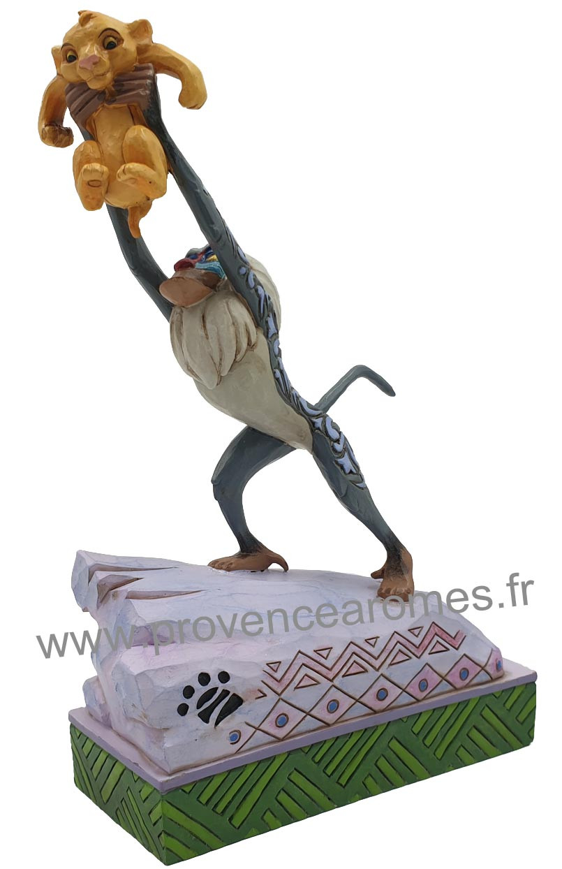 Le Roi Lion Disney Traditions Figurine Rafiki et bébé Simba 