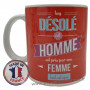 Mug HOMME PRIS PAR UNE FEMME FANTASTIQUE collection Mugs petits messages