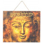 Panneau en bois BOUDDHA 30 x 25 fond doré