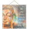 Panneau en bois BOUDDHA 40 x 40 BE WHERE YOU ARE