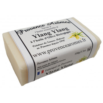 Savon Huile essentielle d'Ylang Ylang et huile d'olive Bio de Provence Arômes