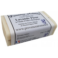 Savon huile essentielle Fleurs de lavande huile d'olive Bio de Provence Arômes