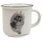 Mug blanc princesse chaton avec diadème