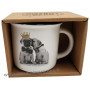 Mug blanc chiots bulldog