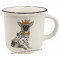 Mug blanc chiwawa avec sa couronne