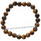 Bracelet en Oeil de tigre pierre naturelle perles rondes 10 mm