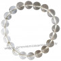 Bracelet en Cristal de Roche naturelle perles rondes 10 mm