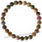 Bracelet en Tourmaline multicolore pierre naturelle perles rondes 6-7 mm