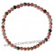 Bracelet en Tourmaline multicolore pierre naturelle perles rondes 4-5 mm