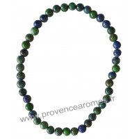 Bracelet en Azurite Malachite pierre naturelle perles rondes 4-5 mm