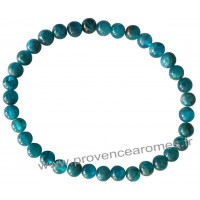 Bracelet en Apatite bleue naturelle perles rondes 5 mm