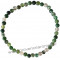 Bracelet en Agate Mousse naturelle perles rondes 4-5 mm