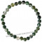Bracelet en Agate Mousse naturelle perles rondes 6-7 mm
