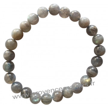 Bracelet en Labradorite naturelle perles rondes 8-9 mm