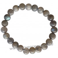 Bracelet en Labradorite naturelle perles rondes 9-10 mm