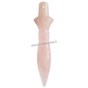 Pendule de Thot en Quartz Rose pierre naturelle