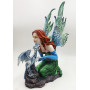 Figurine La fée et le dragon 37 cm