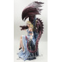 Figurine La Reine sur son trône et le dragon 39 cm