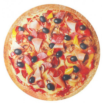 Assiette ronde Pizza en fibre de bambou