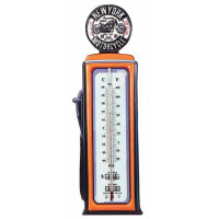 Thermomètre métal Pompe à essence New York Motorcycle déco rétro vintage