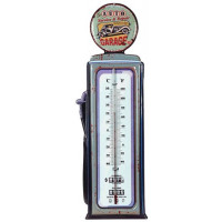 Thermomètre métal Pompe à essence Auto Garage déco rétro vintage
