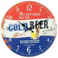 Horloge COLD BEER déco rétro vintage