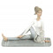 Figurine YOGA avec chaton position Torsade Matsyendra