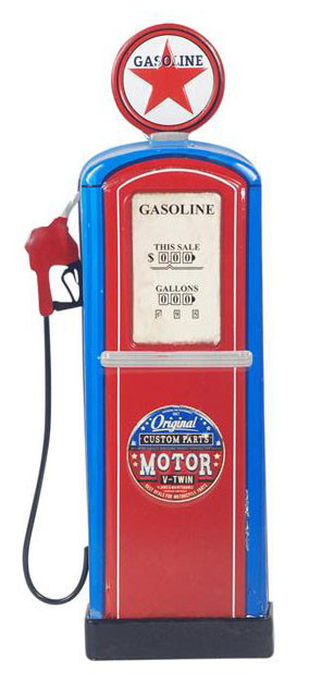 Découpe Carton Pompe à Essence Rétro Route 66 - Standee / Standup Thème USA, Neuf