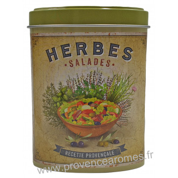Herbes Salade de Provence Boîte saupoudreur déco rétro Esprit Provence