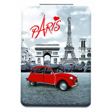 Miroir de poche PARIS 2 CV (deux chevaux)