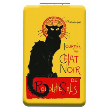 Miroir de poche TOURNÉE DU CHAT NOIR de Rodolphe Salis